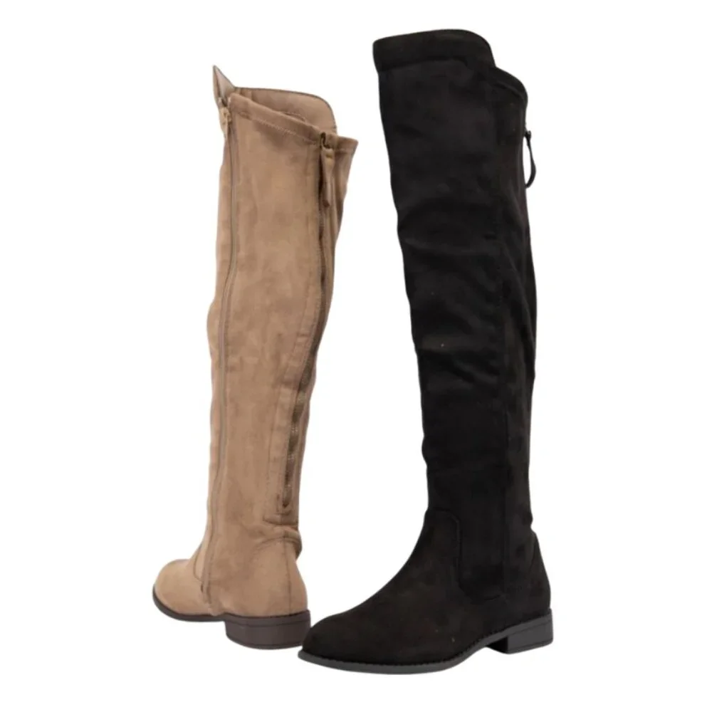 Oksana Over The‎ Knee Boots in Black